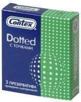 Презервативы Contex доттед с точками 3 шт.