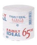 Бумага туалетная, Family Ideal (Фэмили Идеал) 1 шт 65 м серая