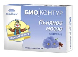Масло льняное 60 шт. капс. 340 мг