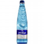 Вода минеральная, 0.4 л Эльбрус 5642 лечебно-столовая газированная стекло