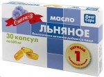Масло льняное, капсулы 0.5 г 30 шт первый холодный отжим