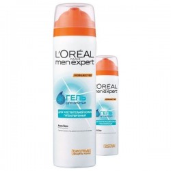 Гель для бритья L'Oreal мен эксперт гидра сенситив против жжения 200 мл