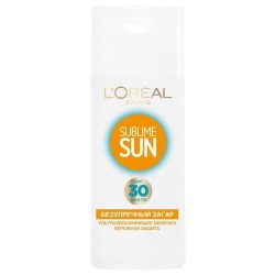 Молочко солнцезащитное, L'Oreal (Лореаль) 200 мл Сублим Сан белое SPF 30