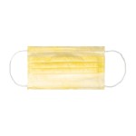 Маска медицинская одноразовая, 1 шт 3-х слойная на резинках желтая 2400003675805