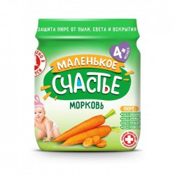 Пюре Маленькое счастье морковь с 4 мес 90 г