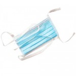 Маска медицинская одноразовая, 1 шт на завязках голубая 2400003675805
